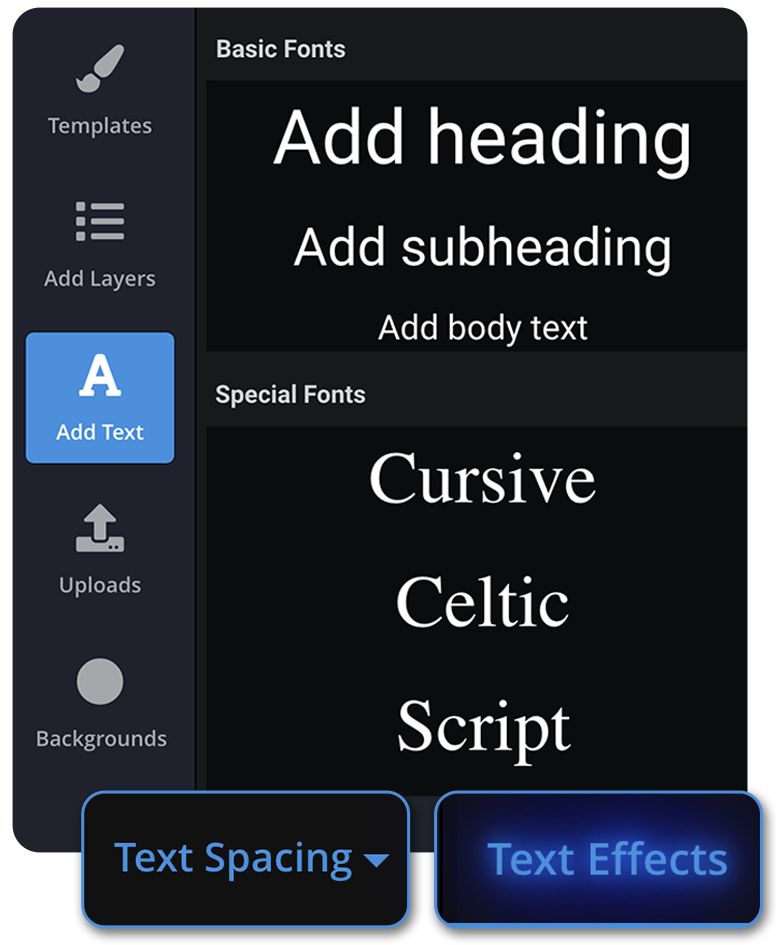 100S OF FONTS FOR ANY MESSAGE