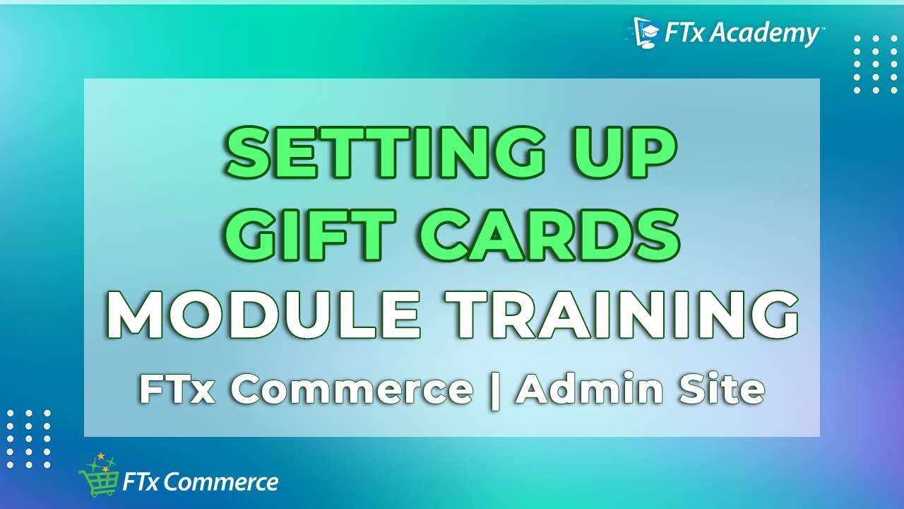 Set Up & Manage Gift Cards Online